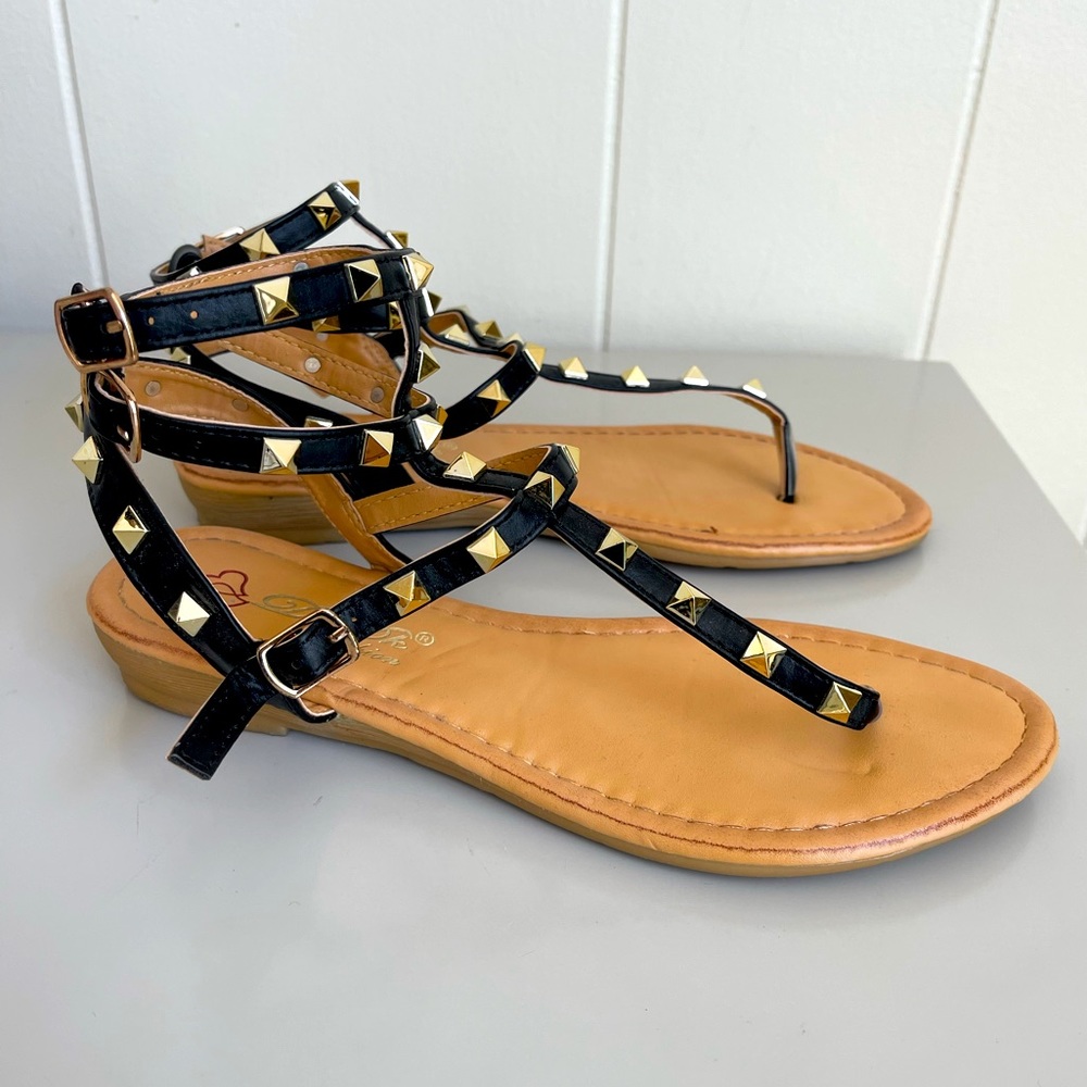Strappy Studded Sandal (Valentino dupe)